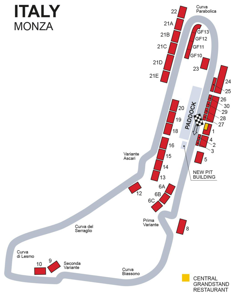 2024 Italian Formula One Grand Prix, Race Tickets, F1 Paddock Club, ®F1