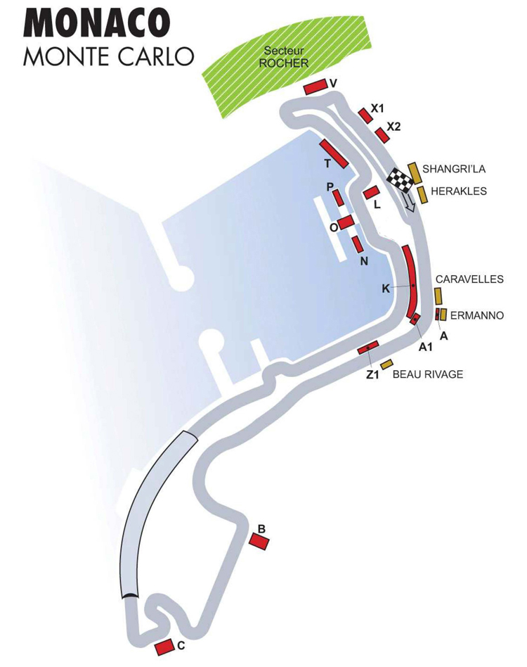 monaco gp track map. Circuit Map