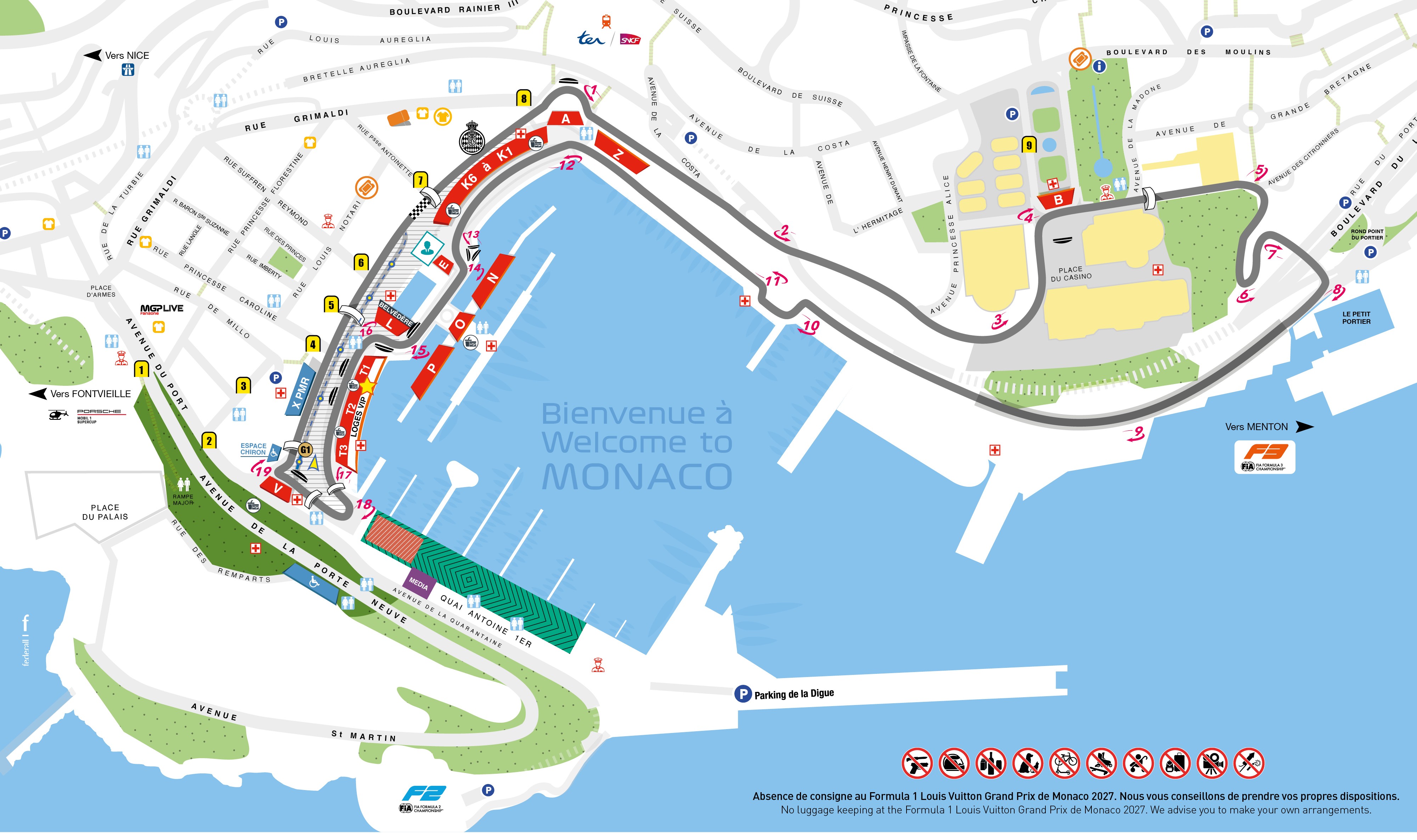 Monaco Circuit Map