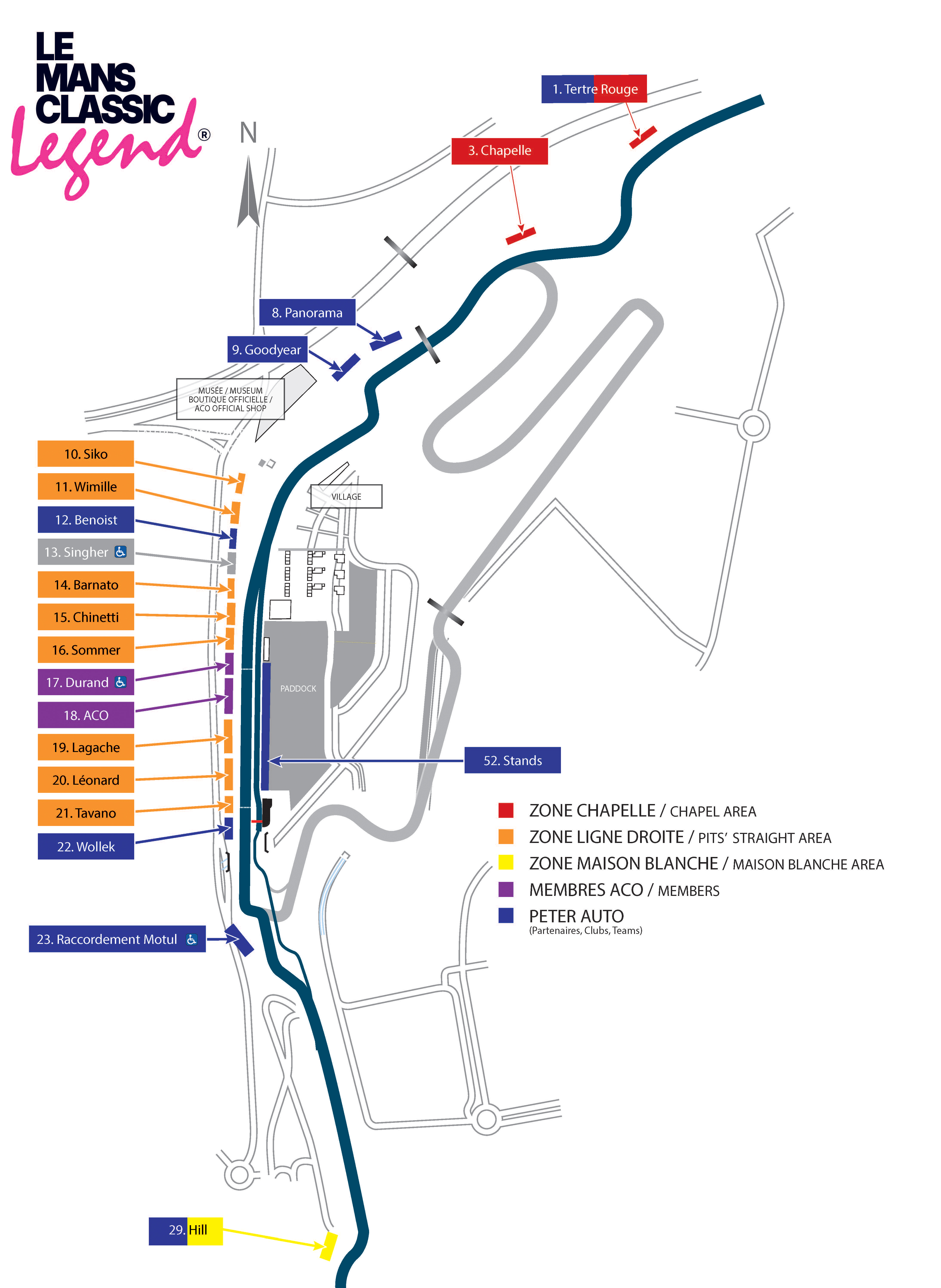 Le Mans Circuit Map